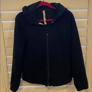 Lululemon black fleece scuba hoodie